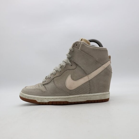 Nike Dunk Sky Hi Hidden Wedge Heel Women's Size 6.5 Sneakers Pale Gray Sail - Picture 4 of 9